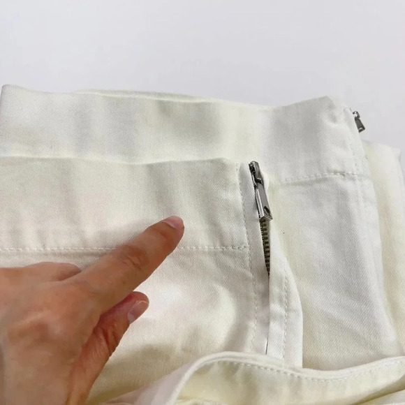 Lafayette 148 White Cropped Pant 24W - Picture 12 of 12